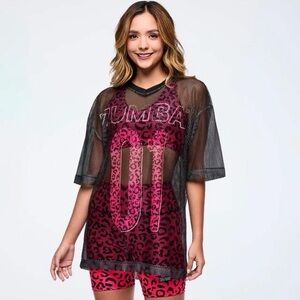 Zumba Sizzlin Oversized Mesh Top